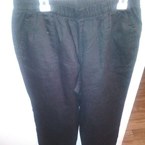 Ladies Black Cotton Pants